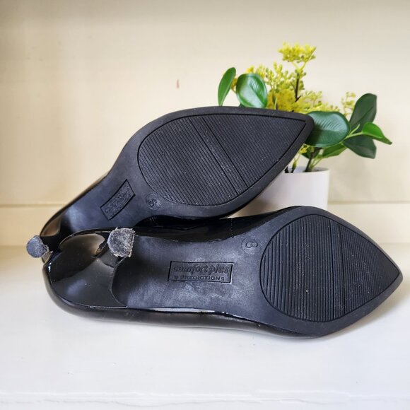 Patent Leather Black Pointed Toe 3" Heels - Picture 7 of 7